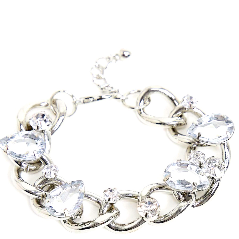 *never worn* chunky chain embellished bracelet